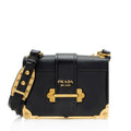 Prada Calfskin Cahier Shoulder Bag