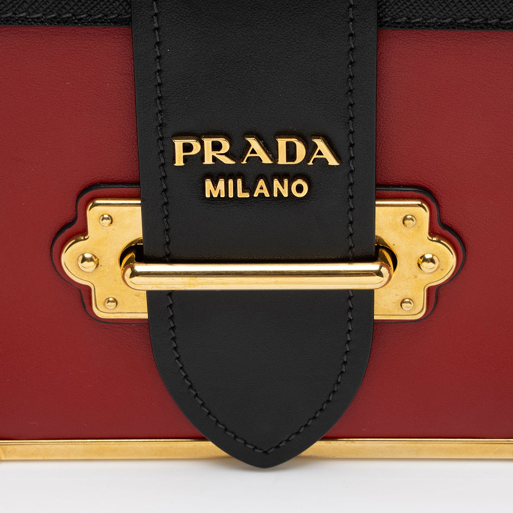 Prada Calfskin Cahier Shoulder Bag
