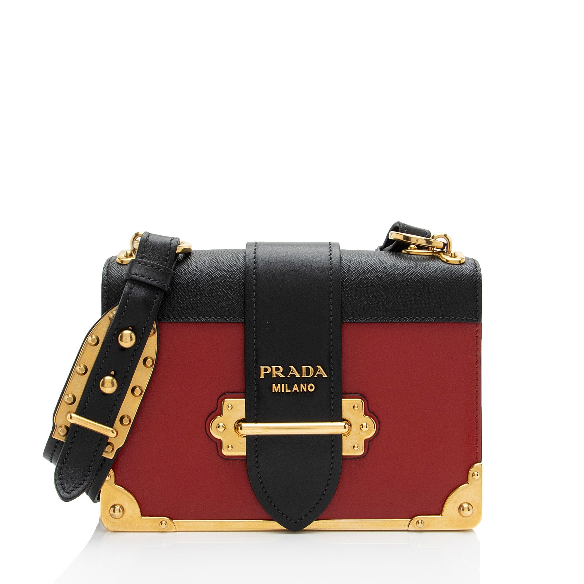 Prada Calfskin Cahier Shoulder Bag