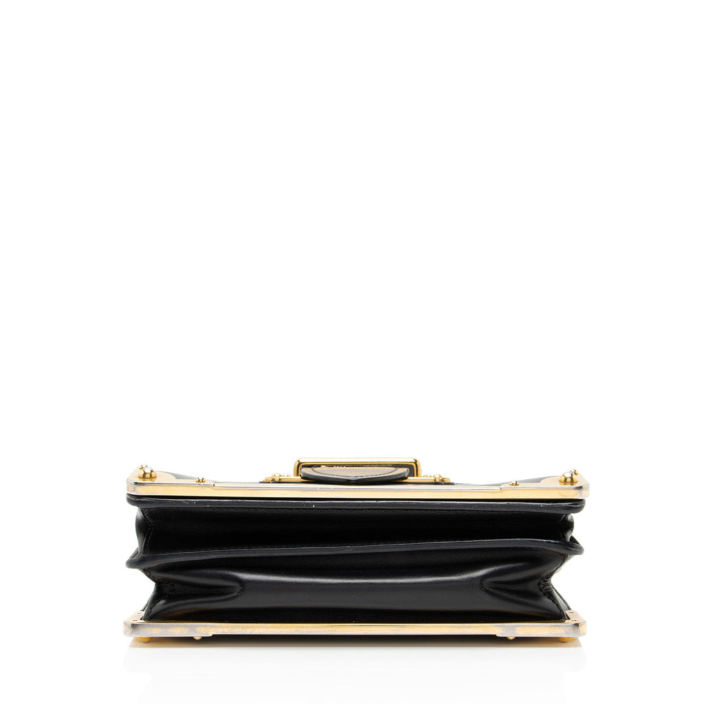 Prada Calfskin Cahier Shoulder Bag