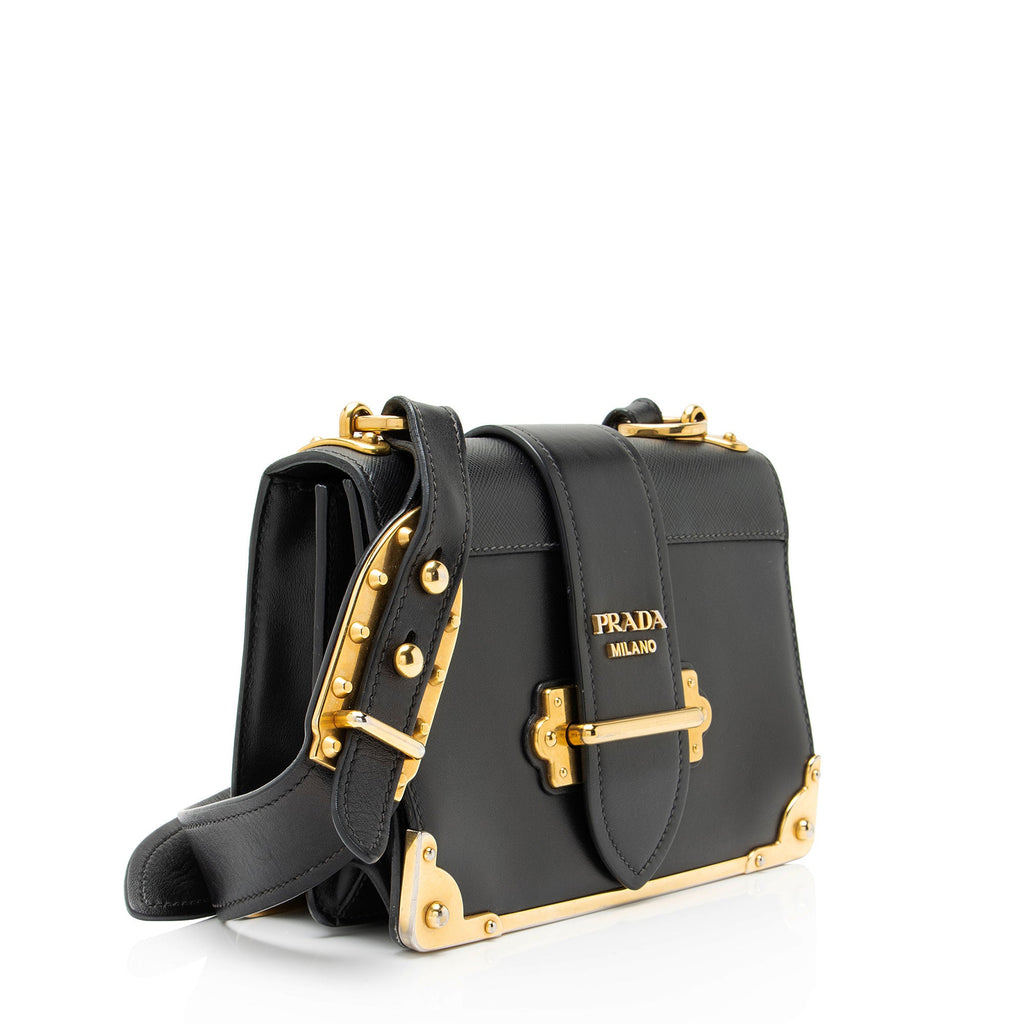 Prada Calfskin Cahier Shoulder Bag