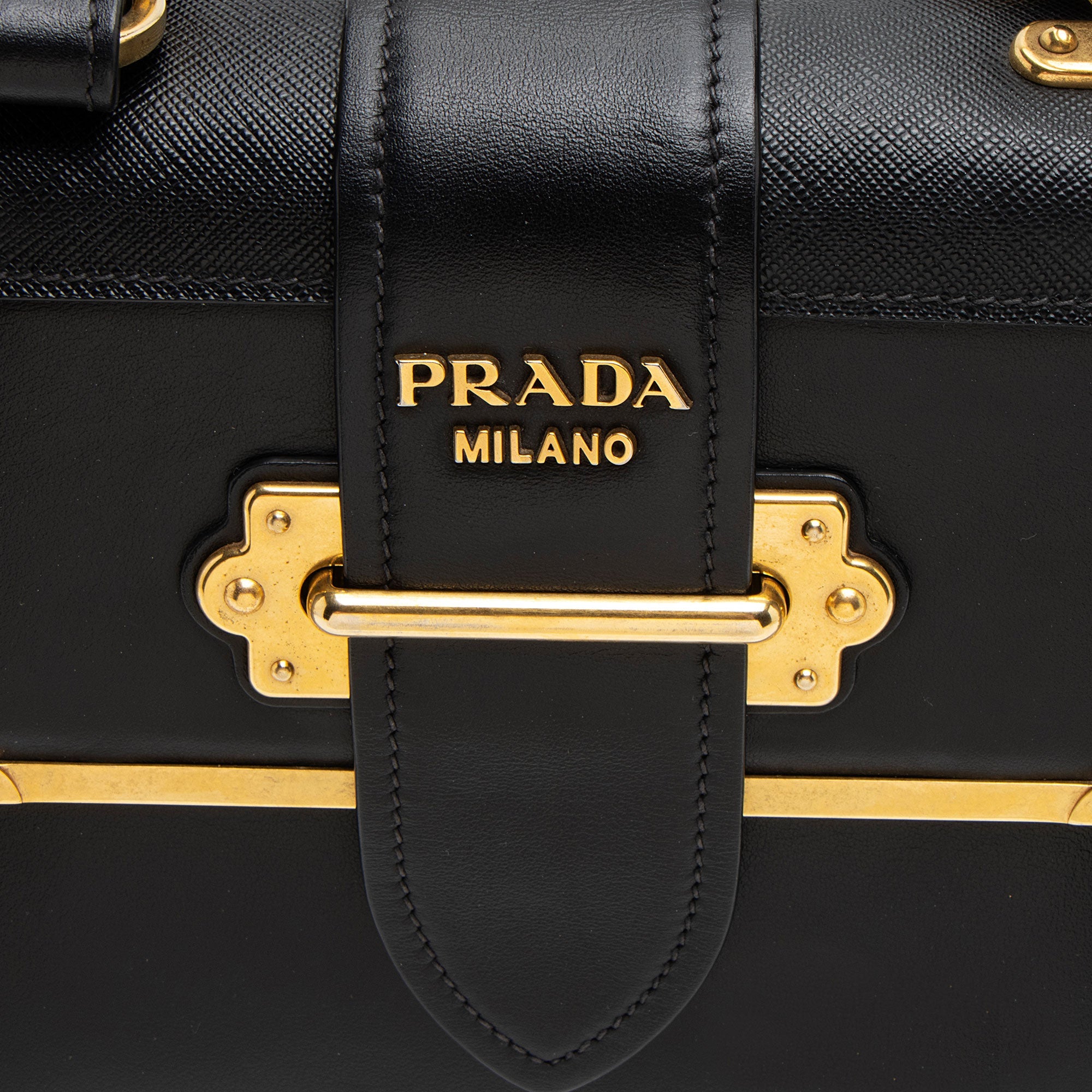 Prada Calfskin Cahier Top Handle