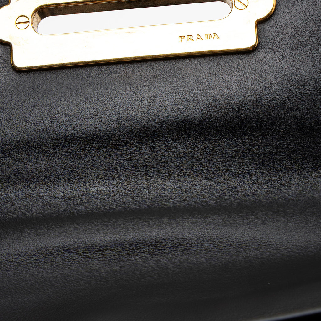 Prada Calfskin Cahier Top Handle