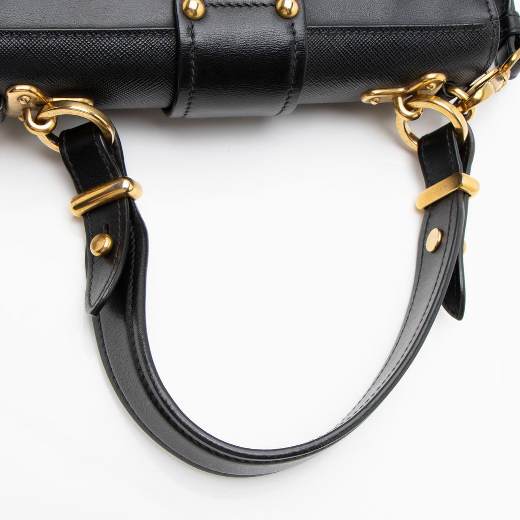 Prada Calfskin Cahier Top Handle