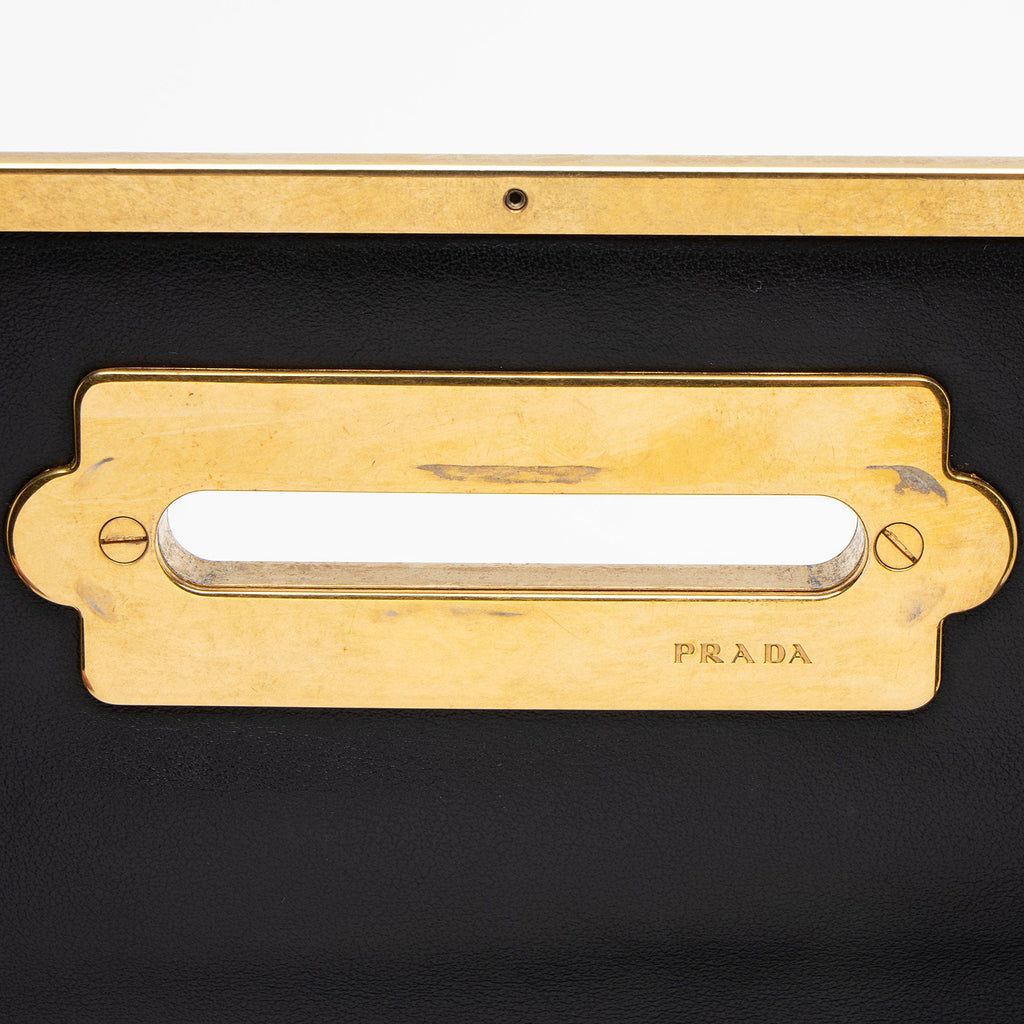 Prada Calfskin Cahier Top Handle