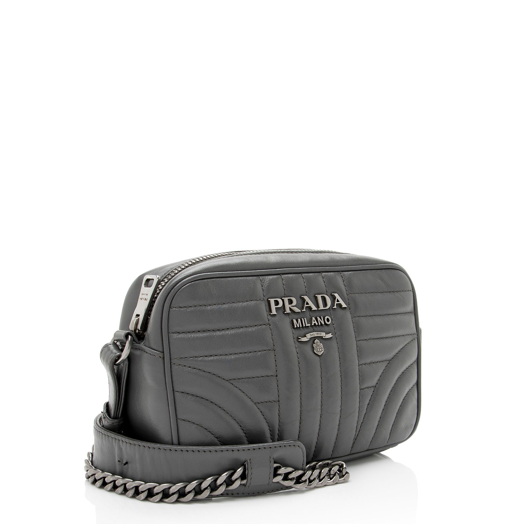 Prada Calfskin Diagramme Crossbody