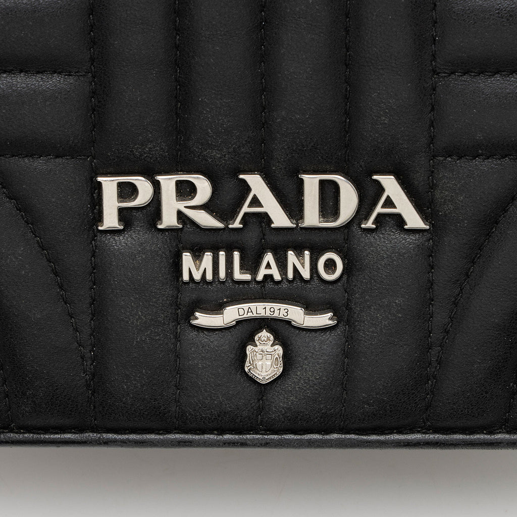 Prada Calfskin Diagramme Impunture Small Crossbody - FINAL SALE