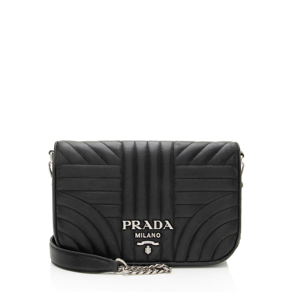 Prada Calfskin Diagramme Impunture Small Crossbody - FINAL SALE