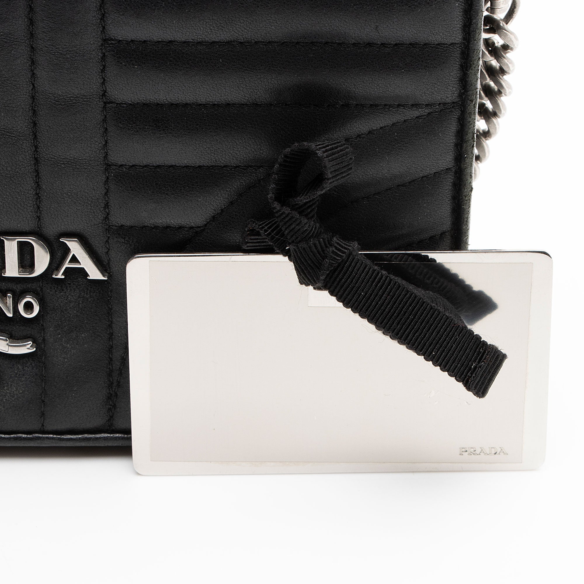 Prada Calfskin Diagramme Impunture Small Crossbody - FINAL SALE