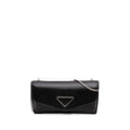 Prada Calfskin Envelope Clutch With Chain