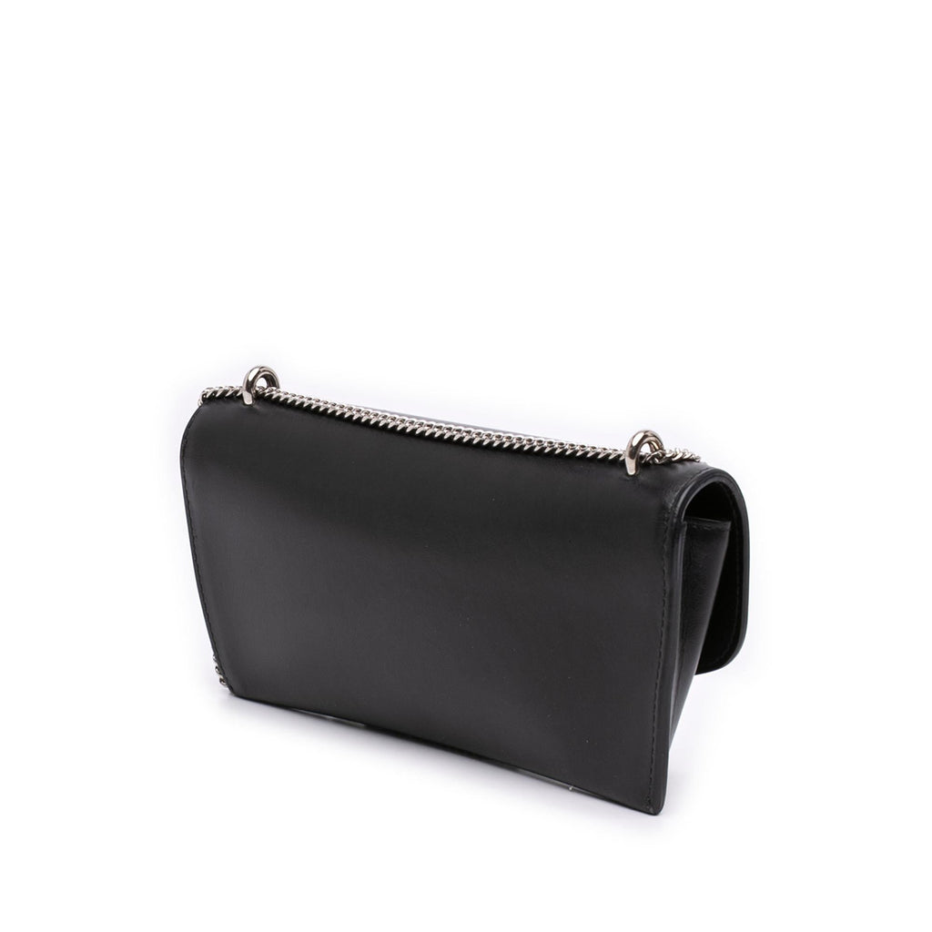 Prada Calfskin Envelope Clutch With Chain