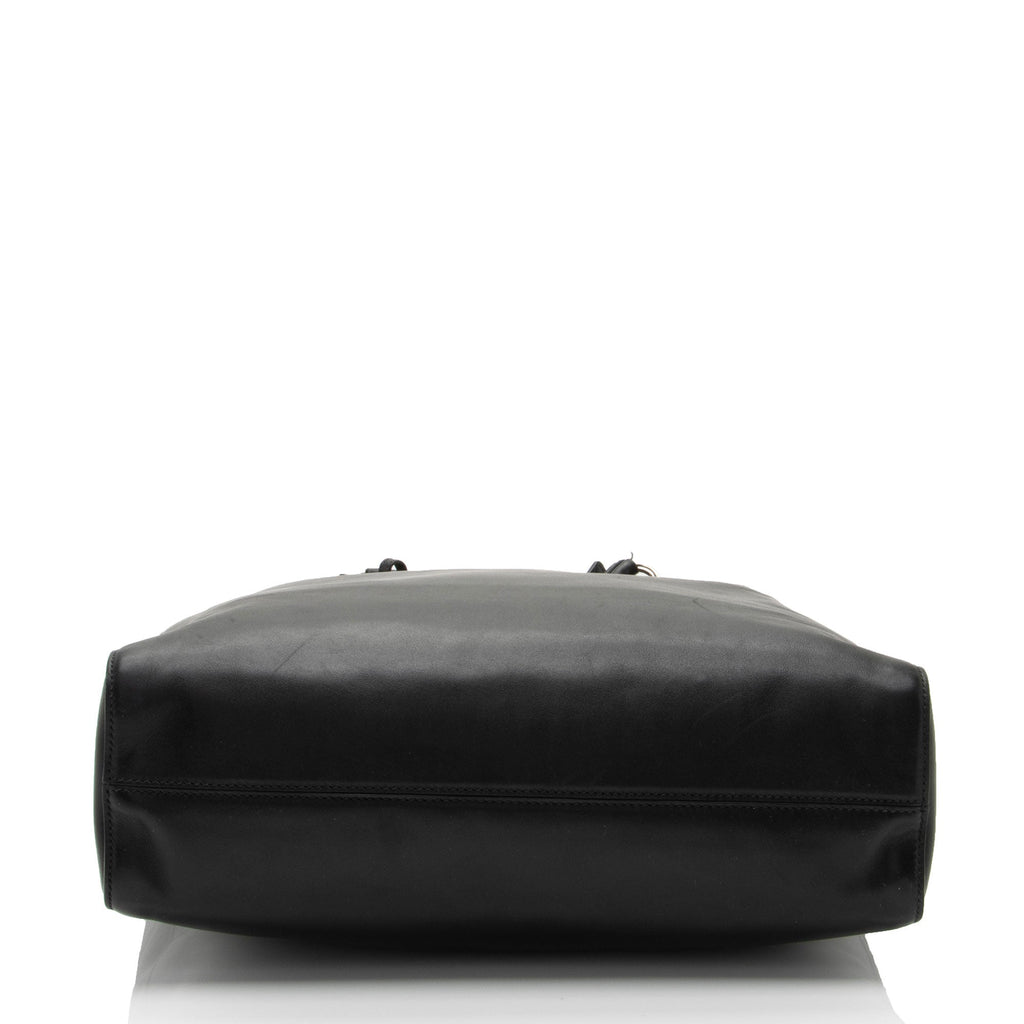 Prada Calfskin Soft Buckle Tote (SHF-dCjmsj)