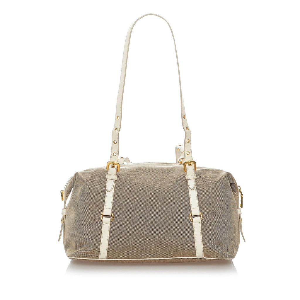 Prada Canapa Logo Canvas Shoulder Bag (SHG-32715)