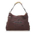 Prada Canapa Logo Nylon Shoulder Bag (SHG-30445)