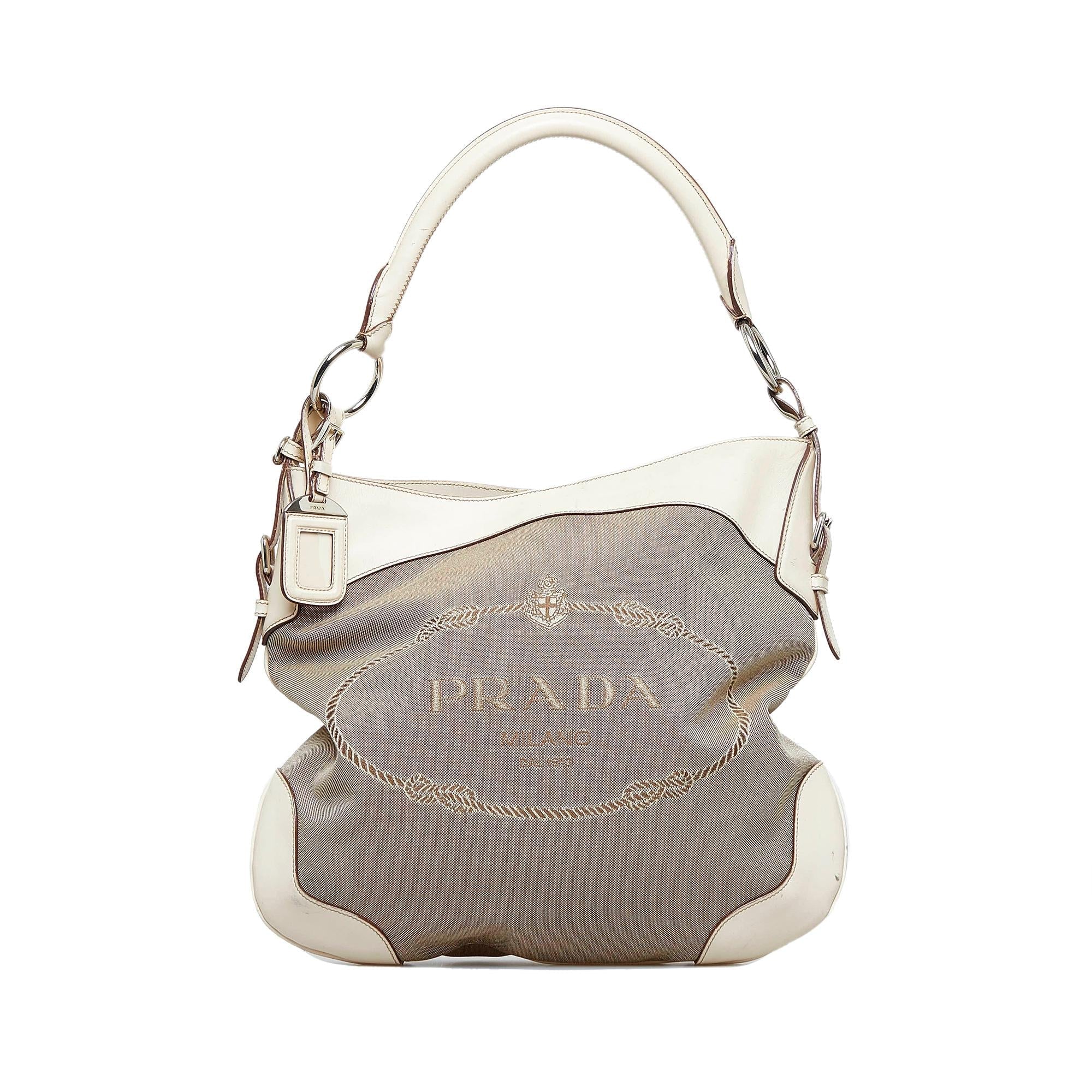 Prada Canapa Logo Shoulder Bag (SHG-dmbYPU)