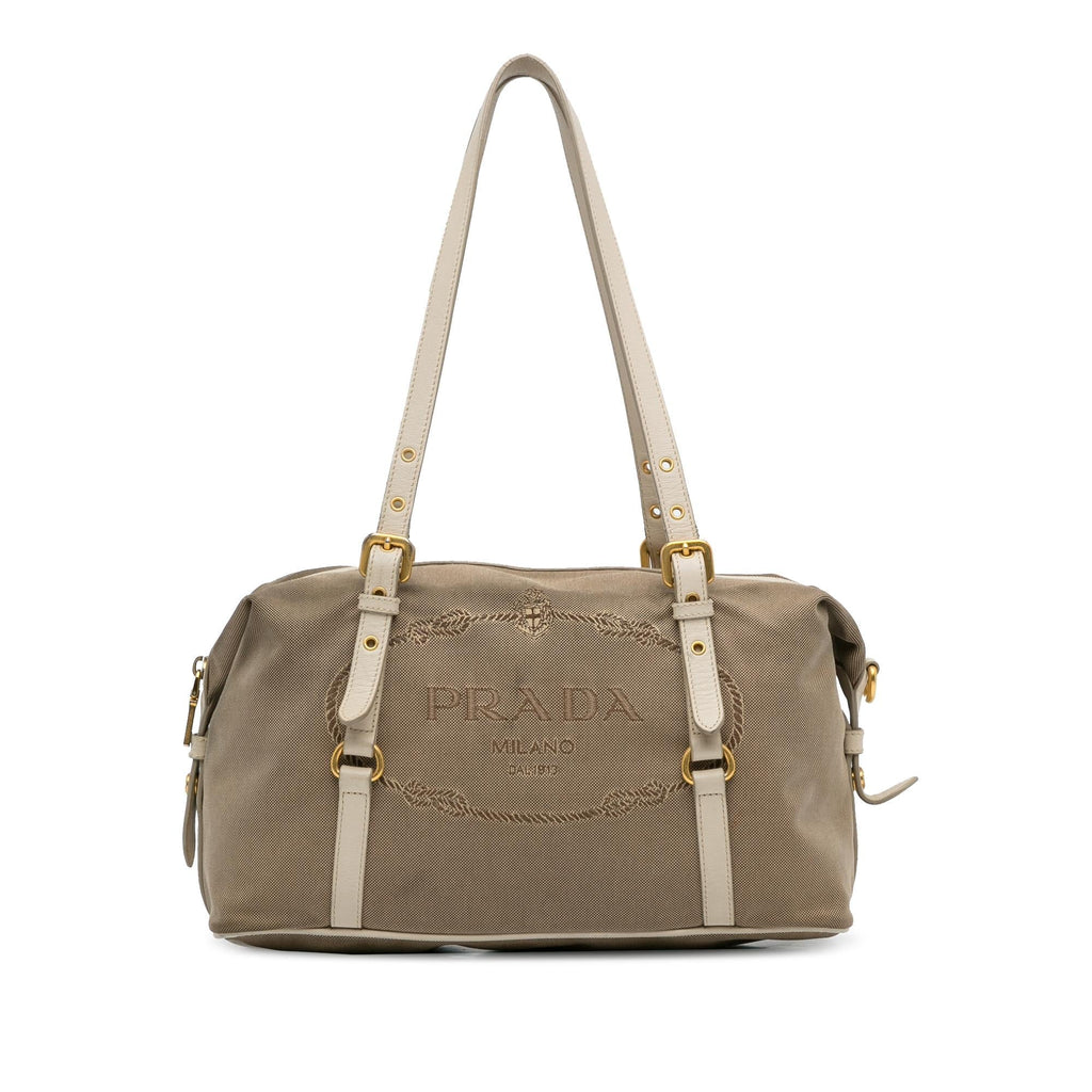 Prada Canapa Logo Shoulder Bag (SHG-VctLf9)