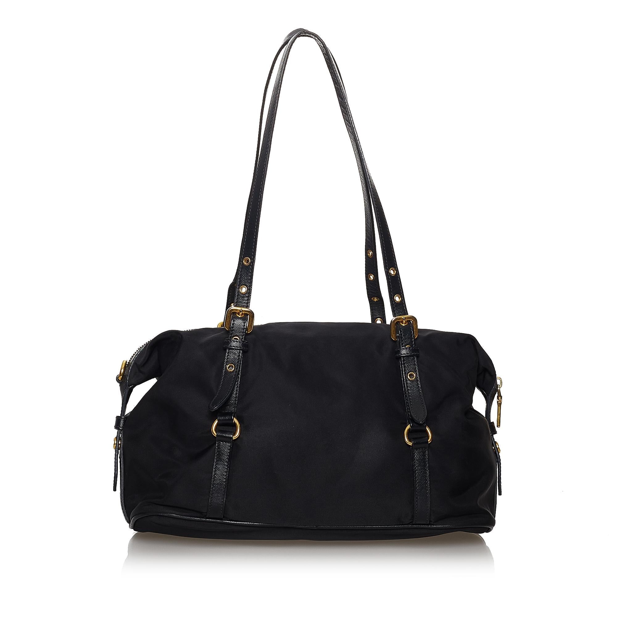 Prada Canapa Logo Tessuto Shoulder Bag (SHG-29804)