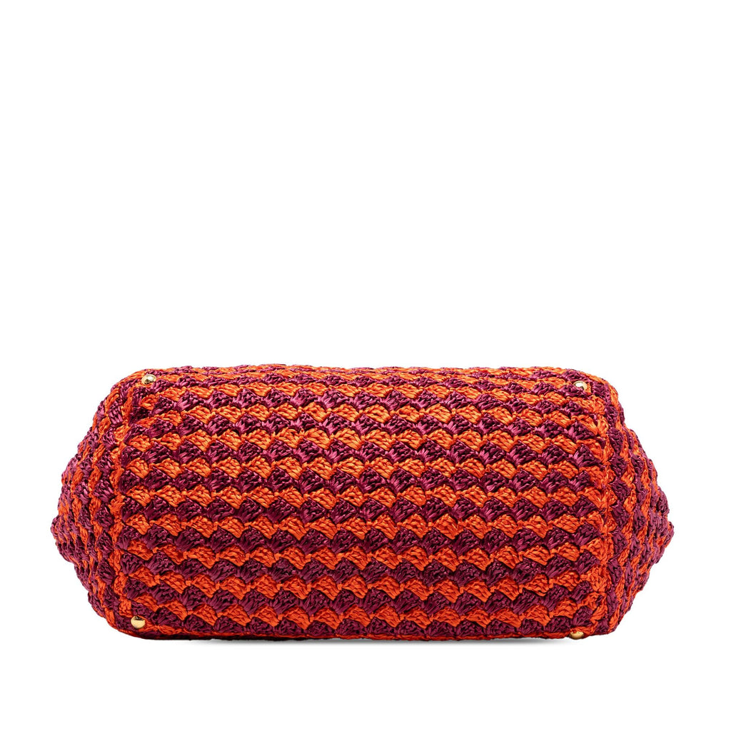 Prada Canapa Raffia Tote