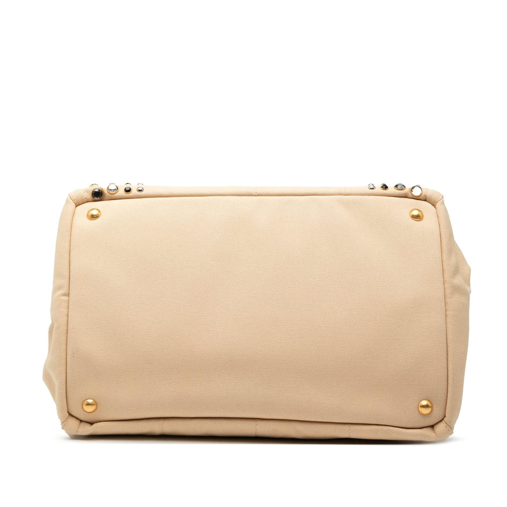 Prada Canvas Canapa Bijoux Satchel