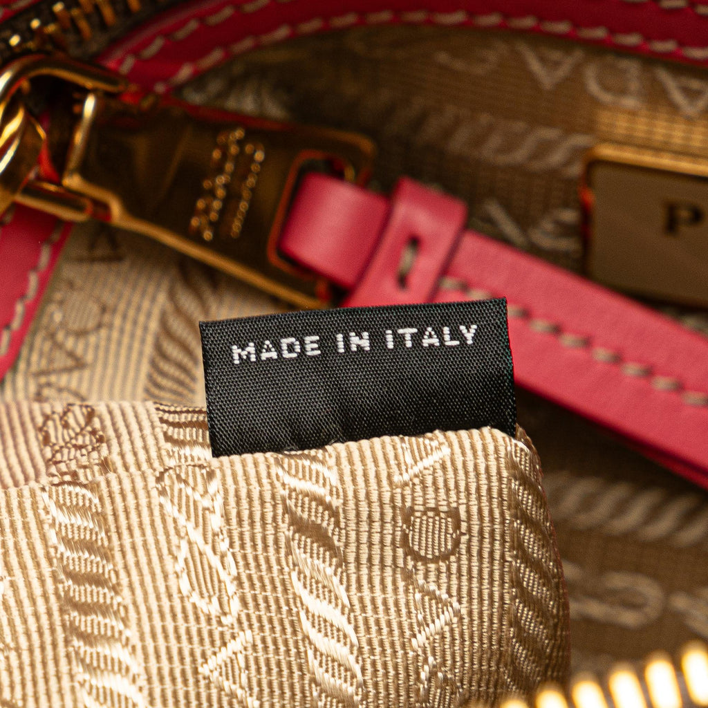 Prada Canvas Canapa Logo Bow Crossbody