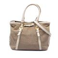 Prada Canvas Canapa Logo Bow Satchel