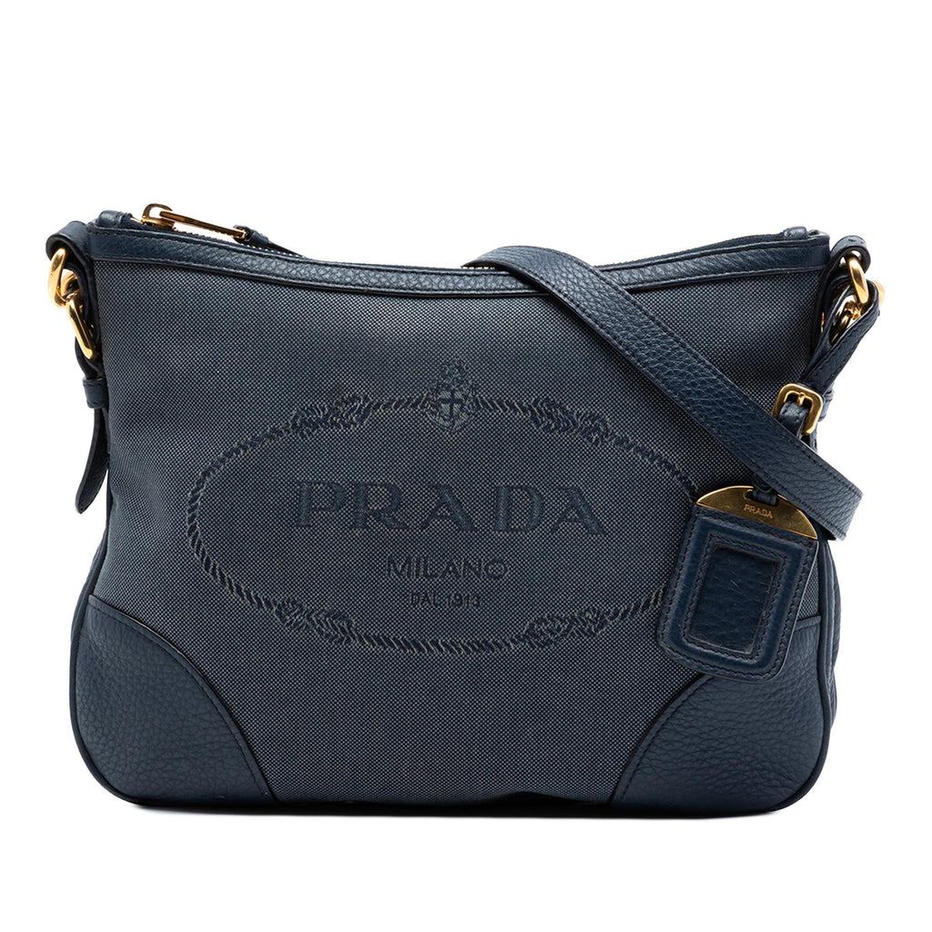 Prada Canvas Canapa Logo Crossbody