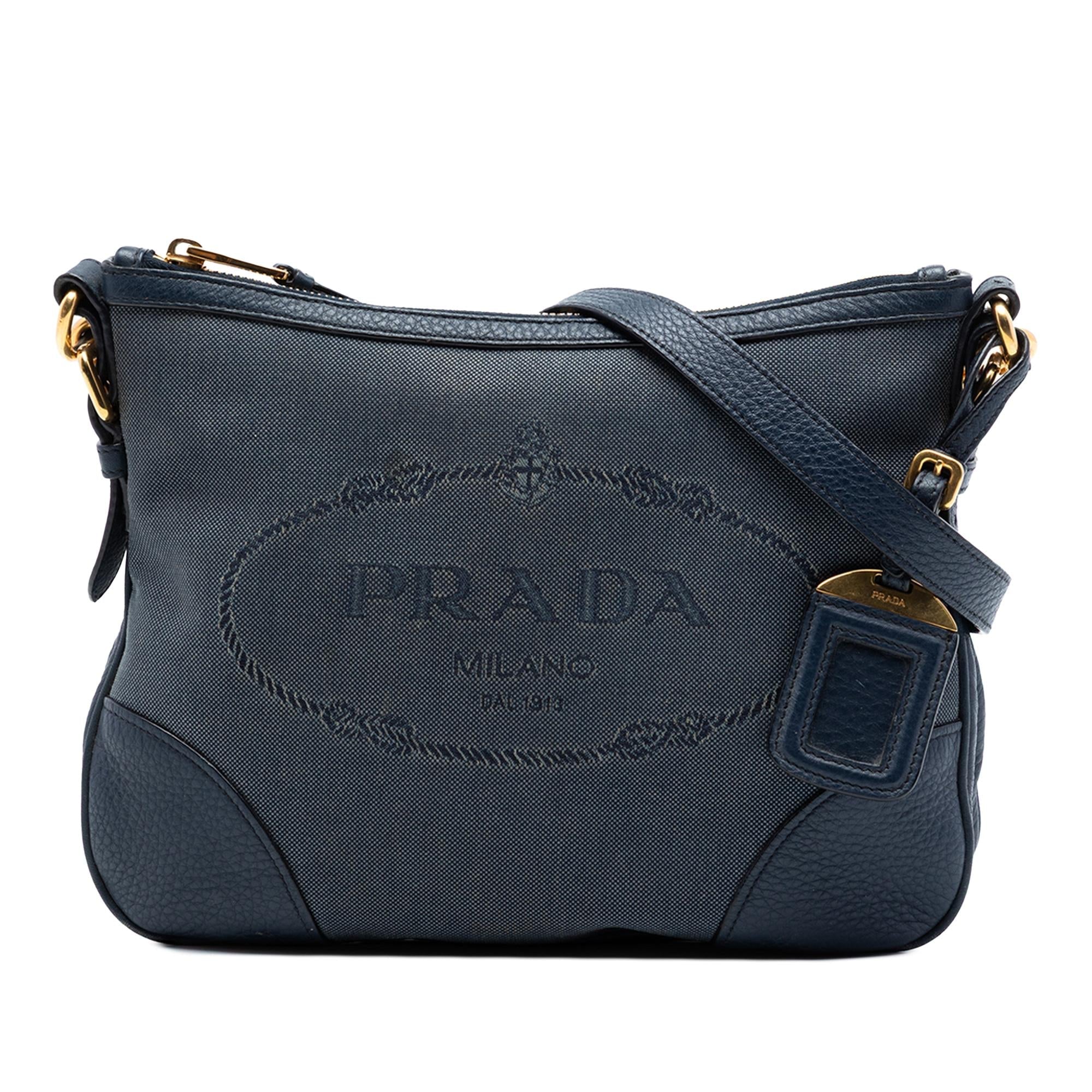 Prada Canvas Canapa Logo Crossbody