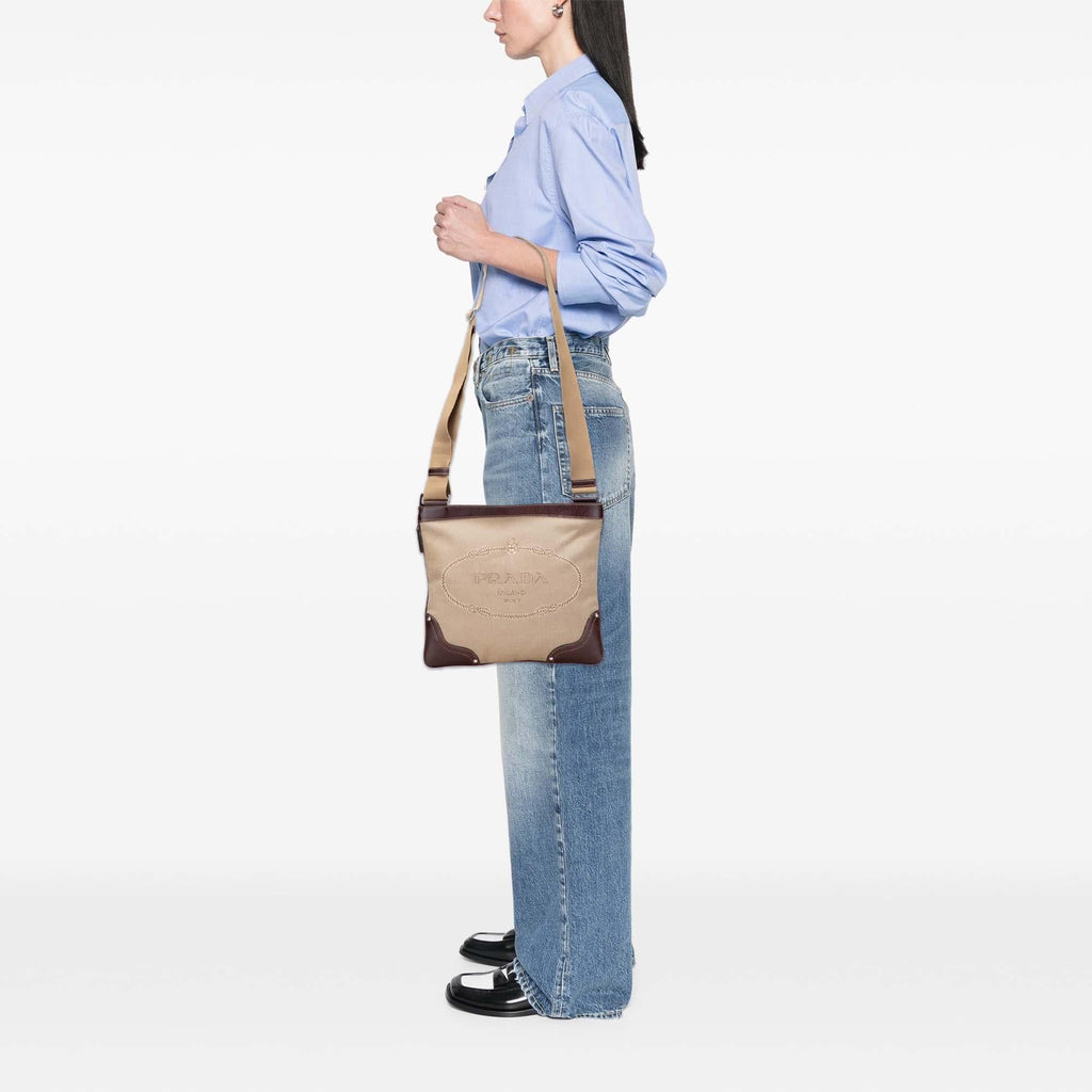 Prada Canvas Canapa Logo Crossbody