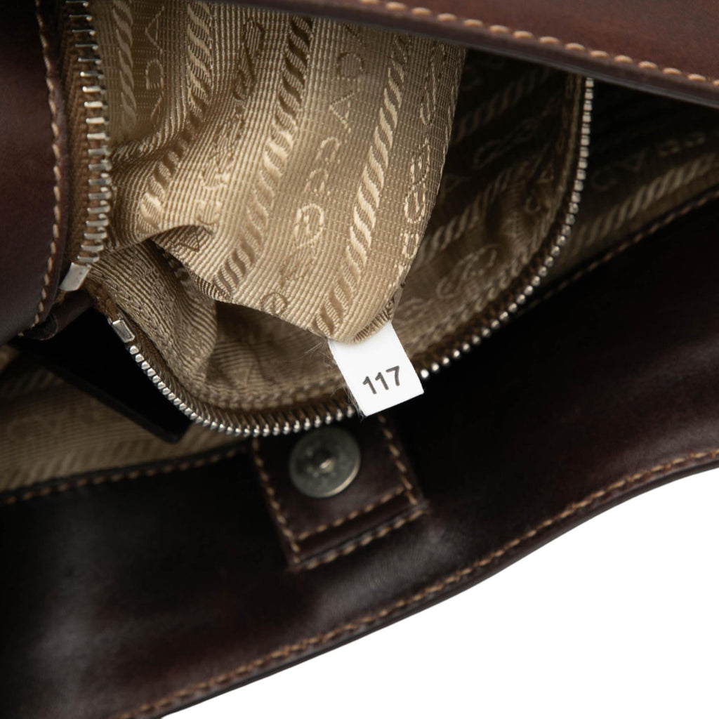 Prada Canvas Canapa Logo Hobo