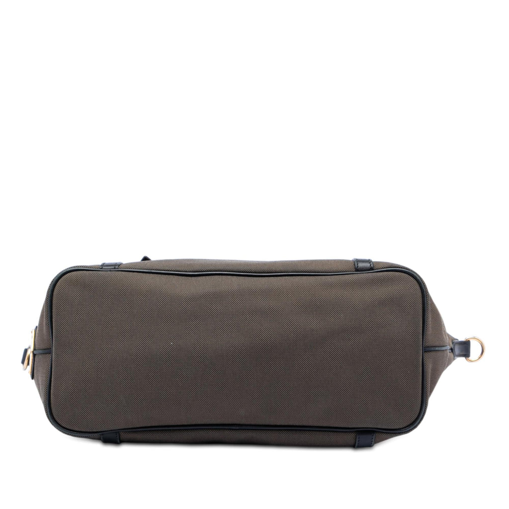 Prada Canvas Canapa Logo Satchel