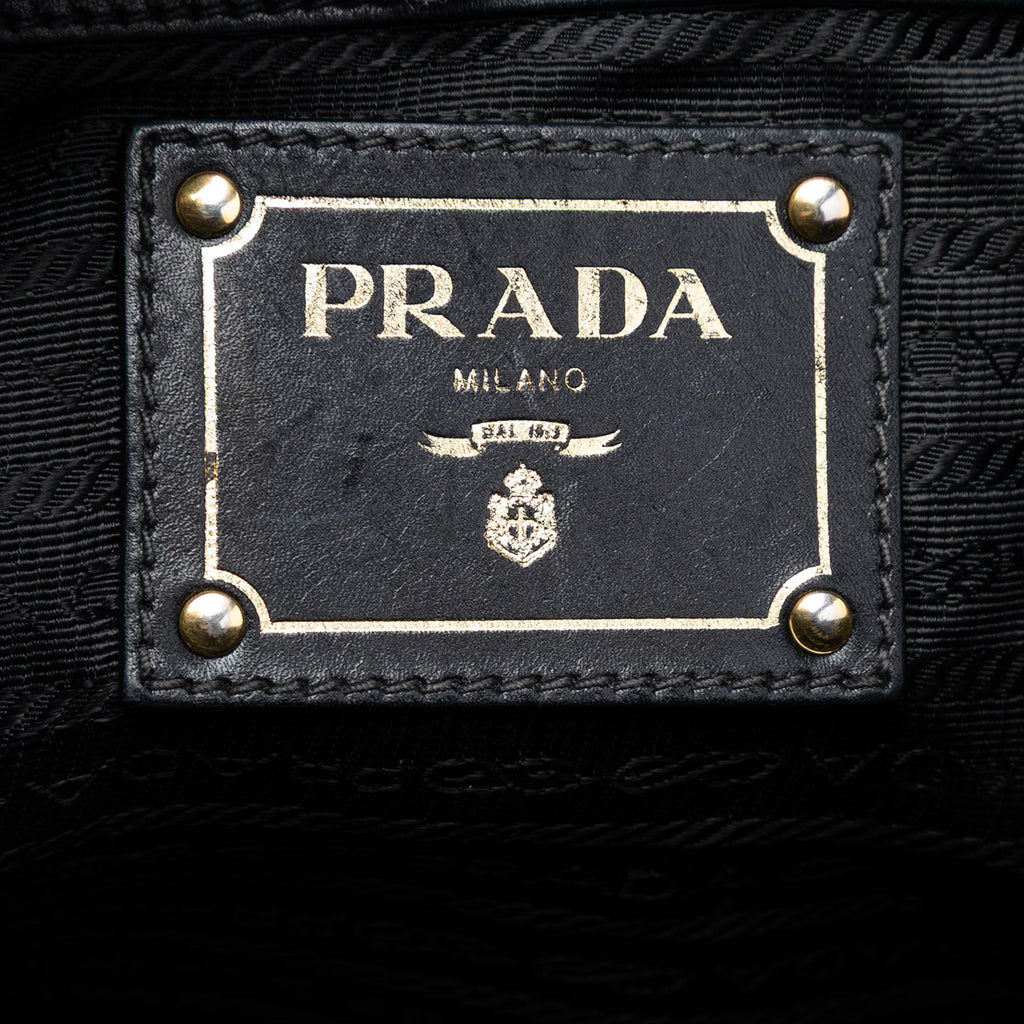 Prada Canvas Canapa Logo Satchel