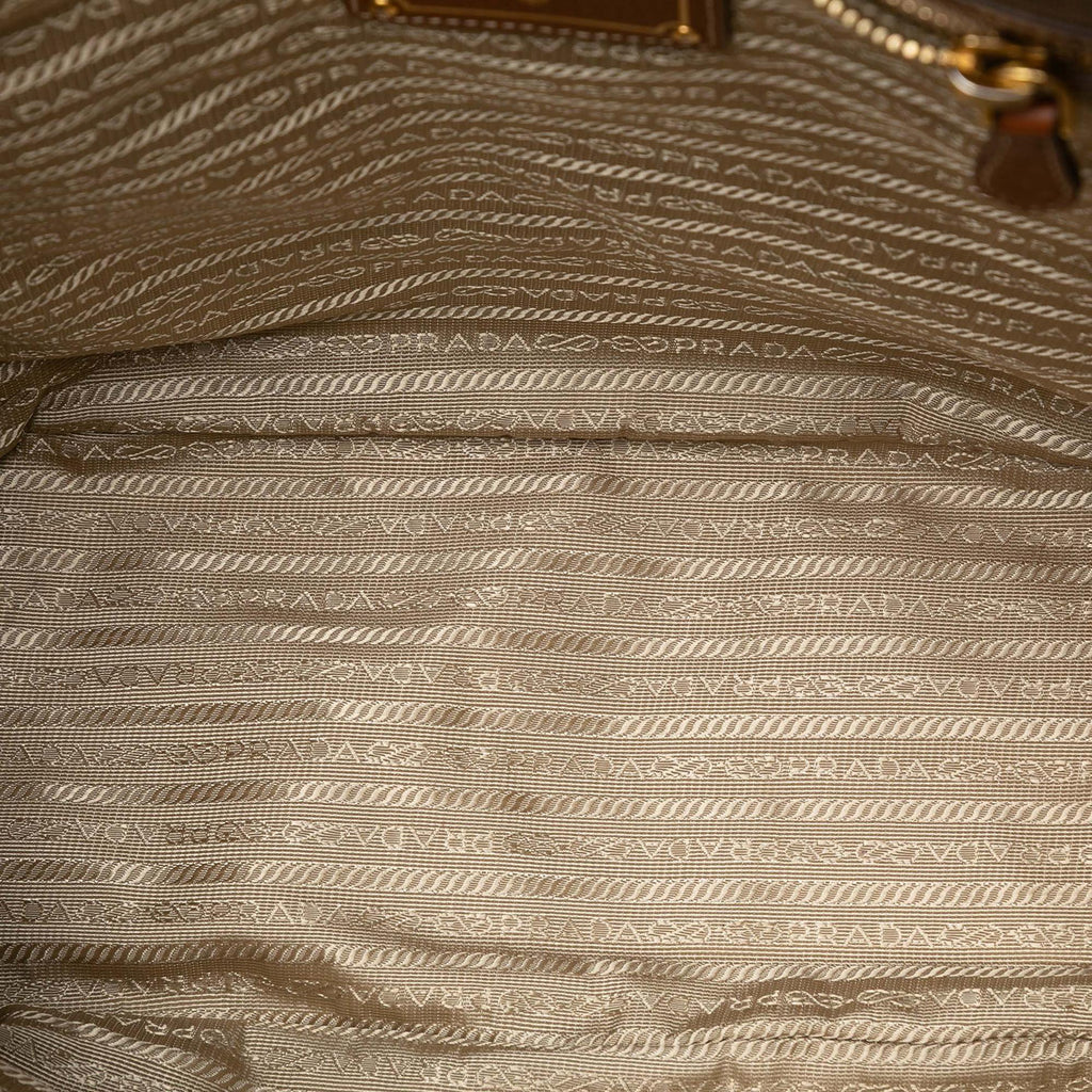 Prada Canvas Canapa Logo Satchel