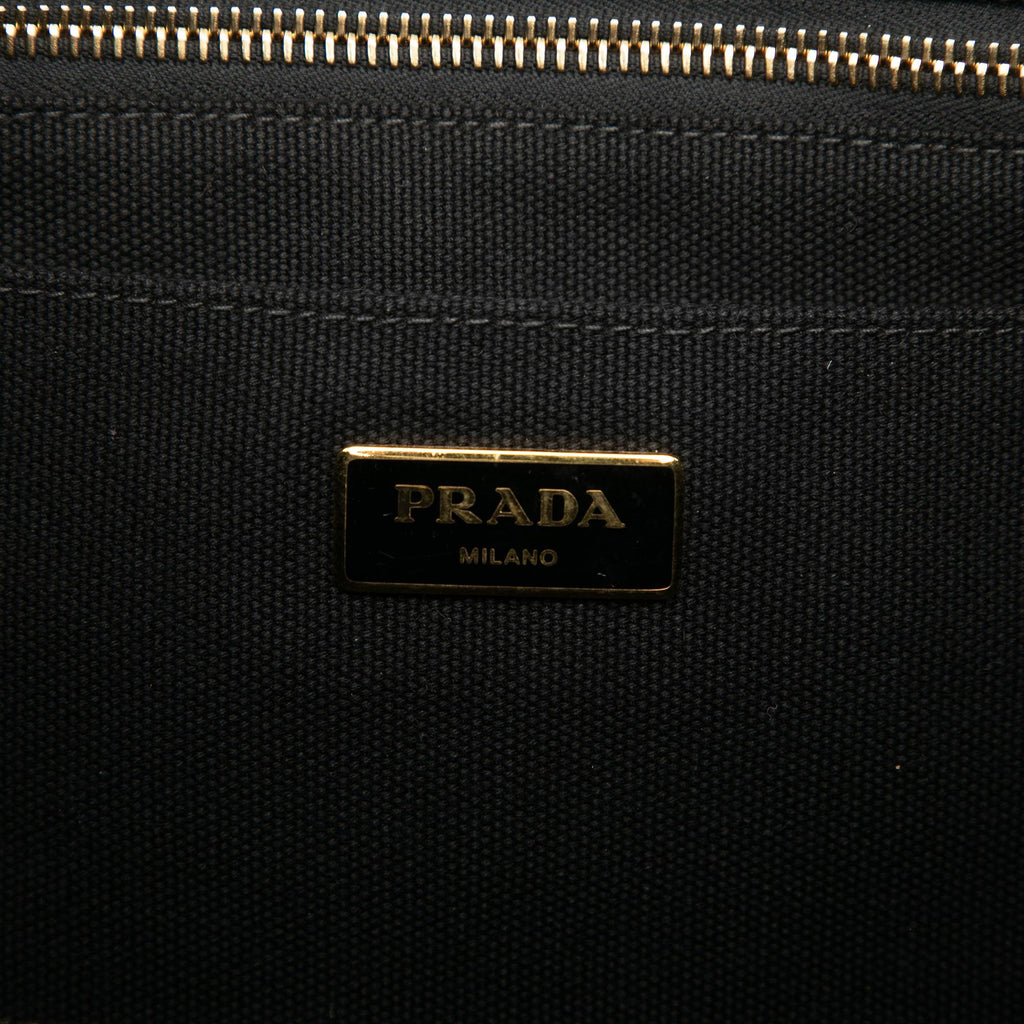 Prada Canvas Canapa Logo Satchel