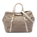 Prada Canvas Canapa Logo Satchel