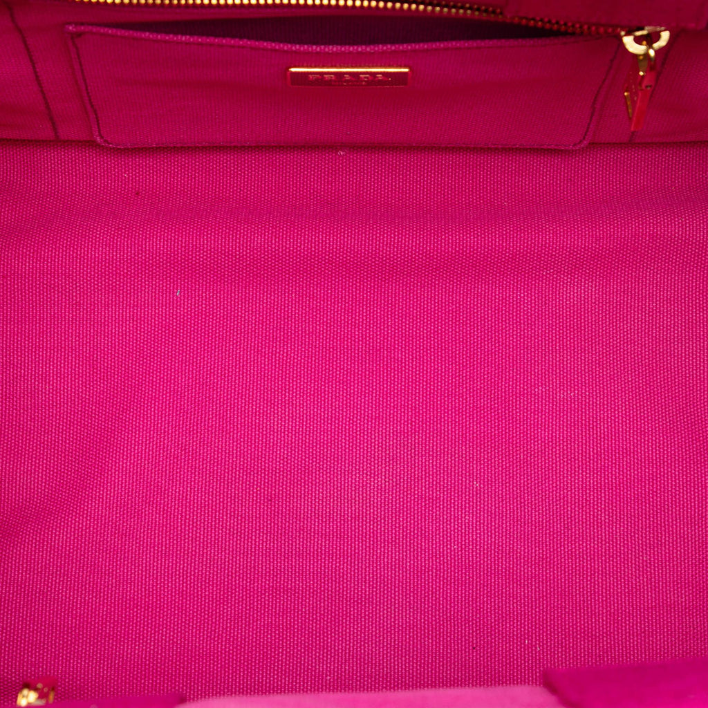 Prada Canvas Canapa Logo Satchel