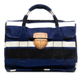Prada Canvas Canapa Pattina Satchel