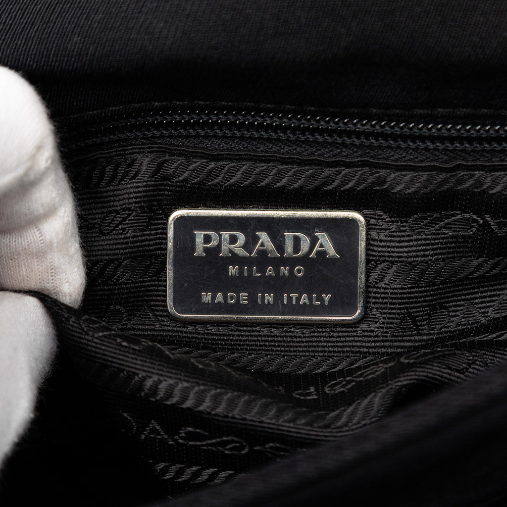 Prada Canvas Lucite Chain Shoulder Bag