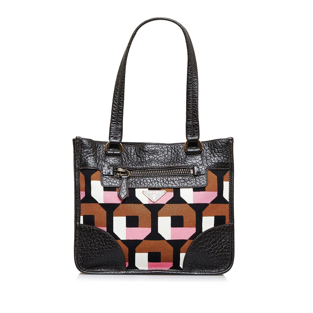 Prada Canvas Shoulder Bag (SHG-FqDrNL)