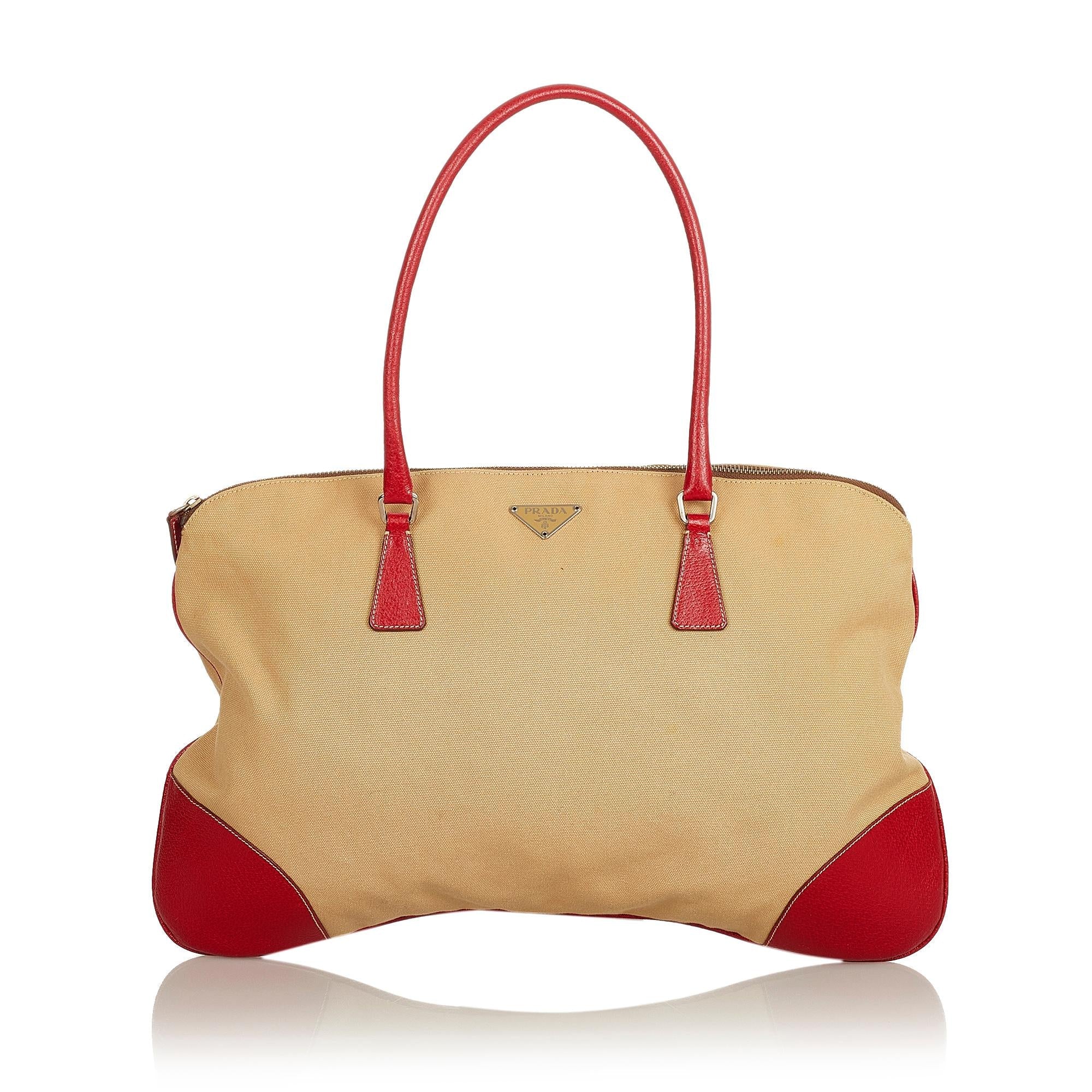 Prada Canvas Tote Bag (SHG-25965)