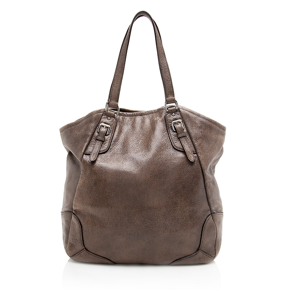 Prada Cervo Lux Large Shoulder Bag (SHF-18196)