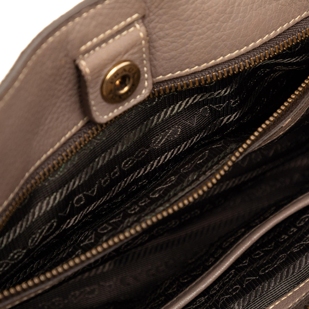 Prada Cervo Open Convertible Tote