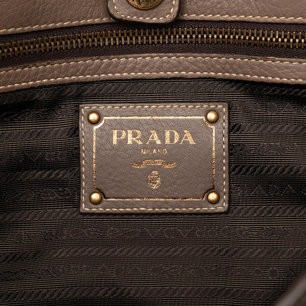 Prada Cervo Open Convertible Tote
