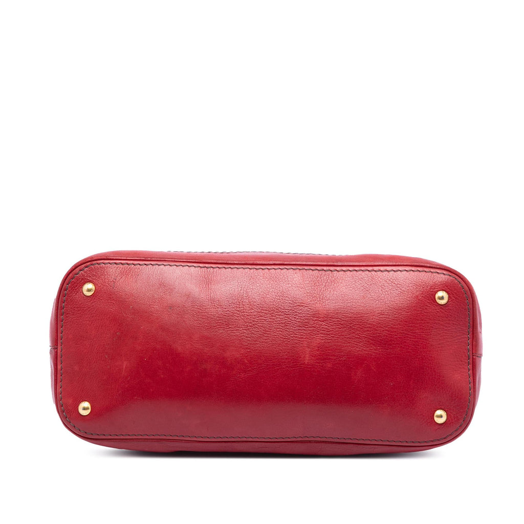 Prada Cervo Shine Satchel