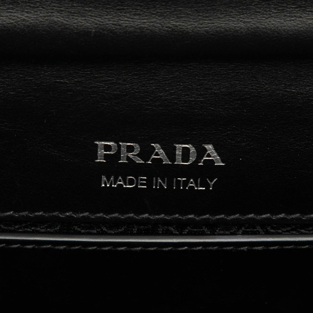 Prada City Calf Crystal Embellished Ribbon Bag