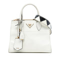 Prada City Calf Trimmed Saffiano Greche Paradigme Bag