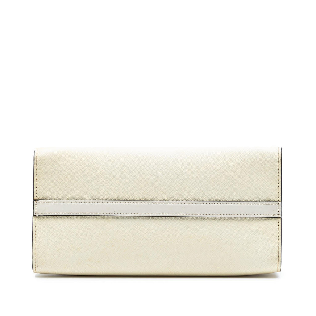 Prada City Calf Trimmed Saffiano Greche Paradigme Bag