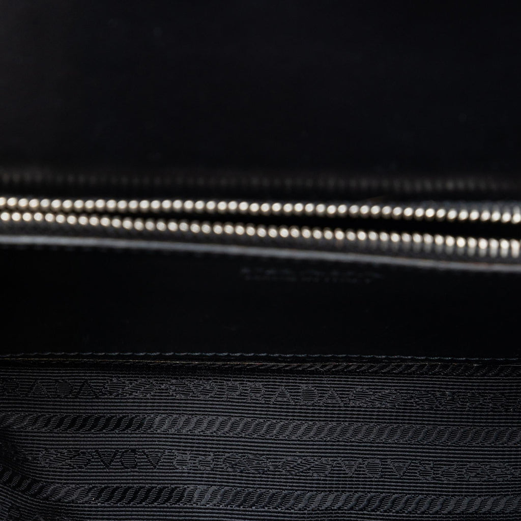 Prada City Calfskin and Saffiano Studded Elektra Crossbody