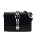 Prada City Calfskin and Saffiano Studded Elektra Crossbody
