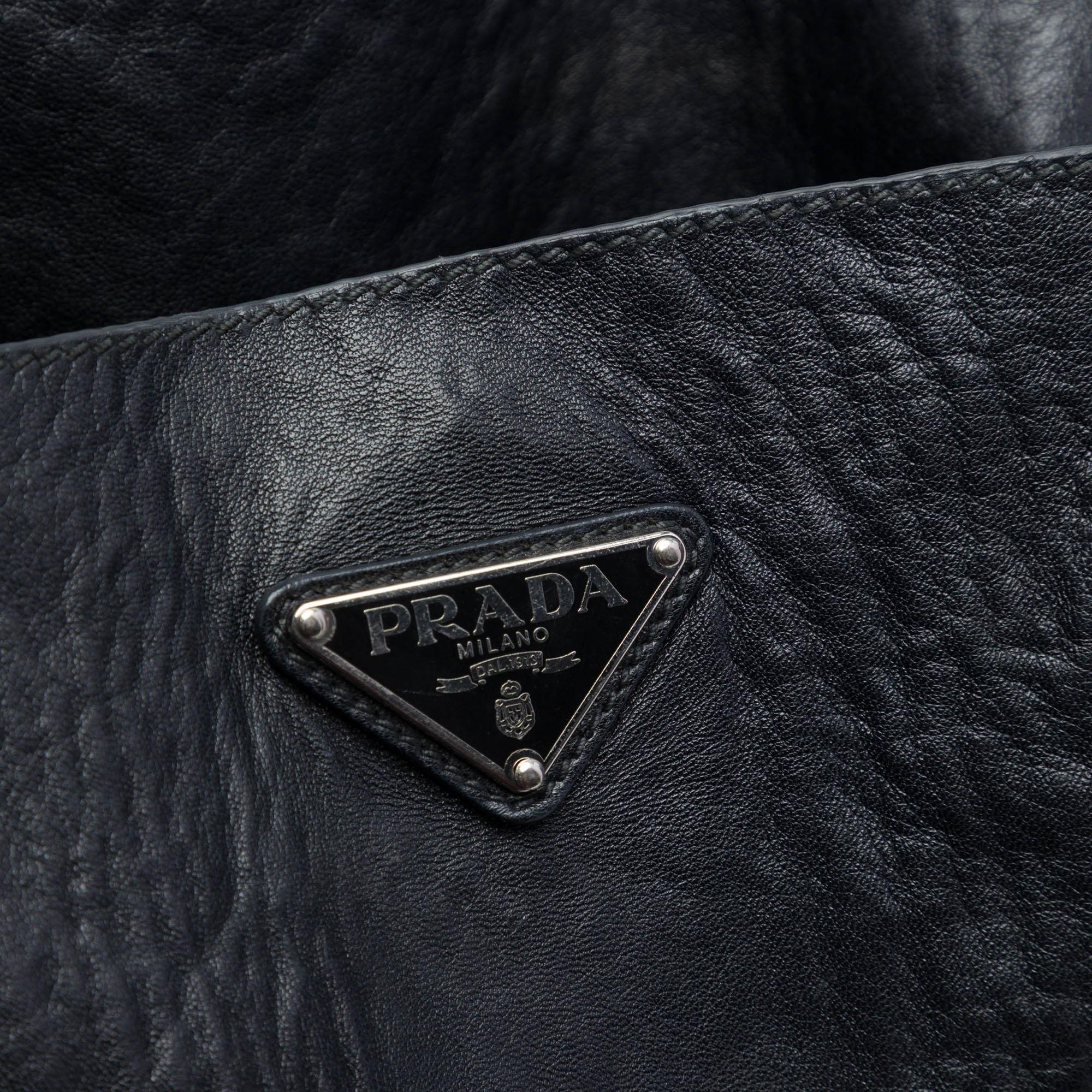 Prada Crinkled Nappa Tote