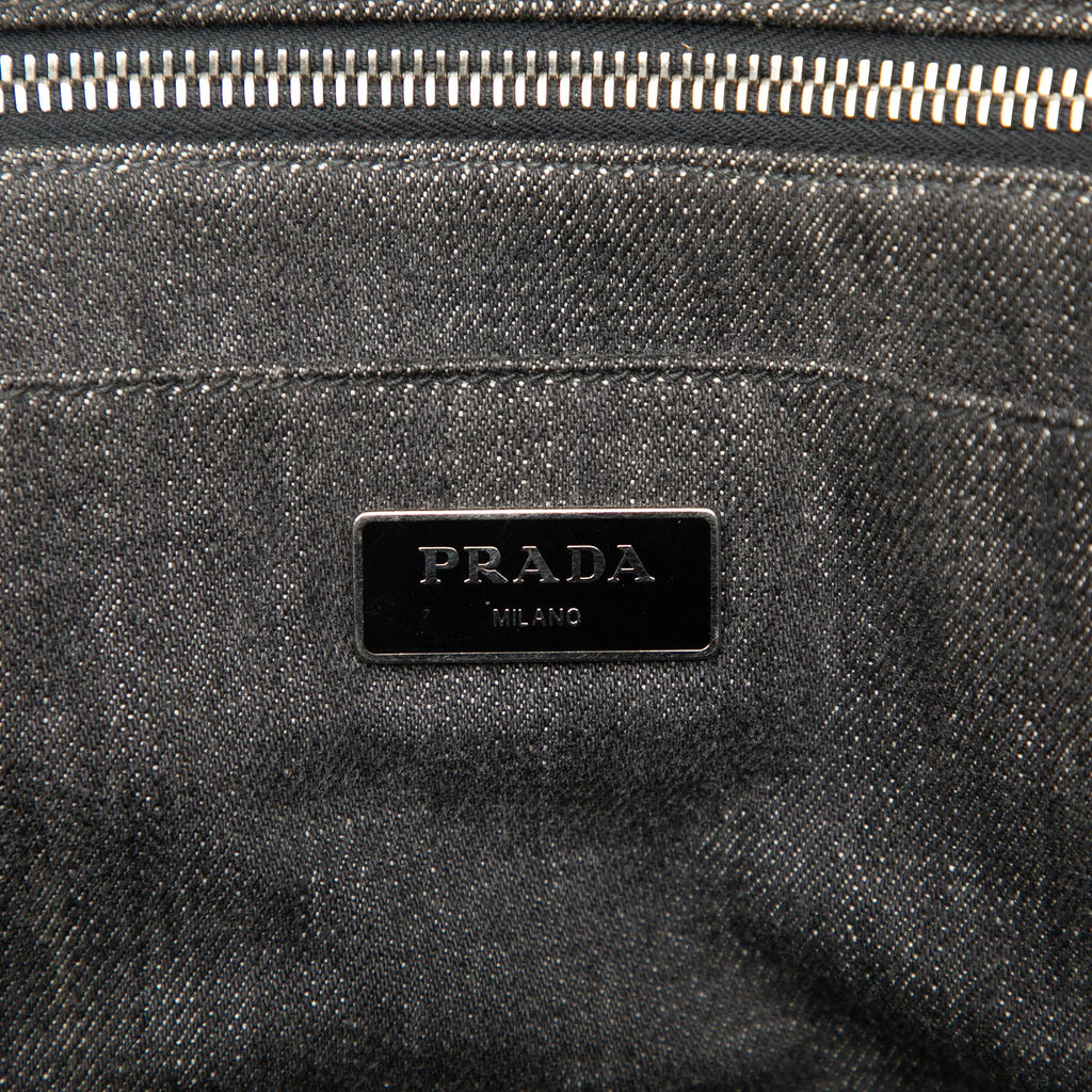 Prada Denim Canapa Bijoux Satchel